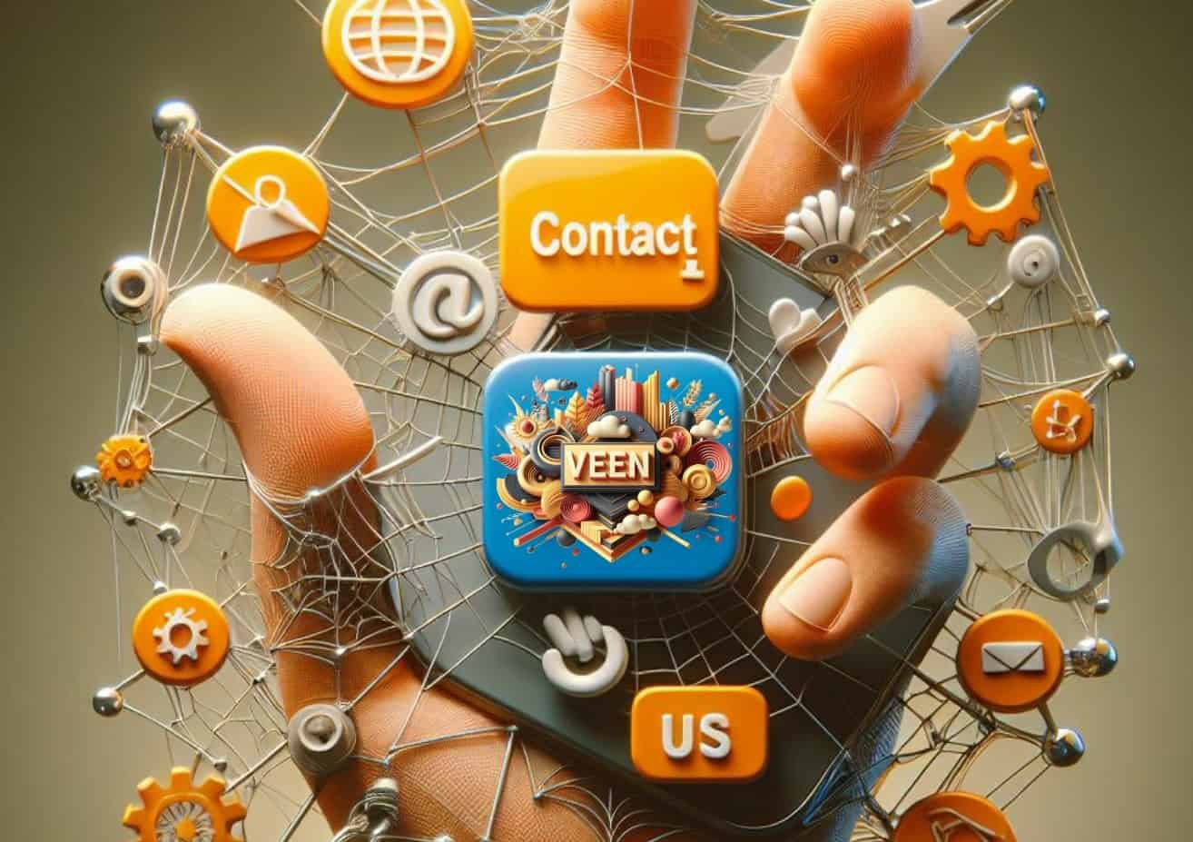 Contact Us (image via Veenwebs.com)