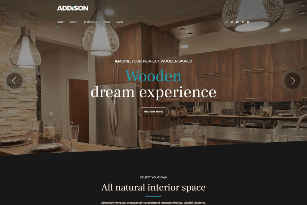 Website for Interior Design Services | Addison (Image Via VeenWebs.com)