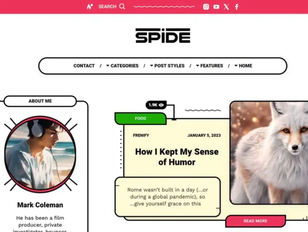 Best Website for Blogs | Elegant and Creative Blog Demo - Spide Blogs