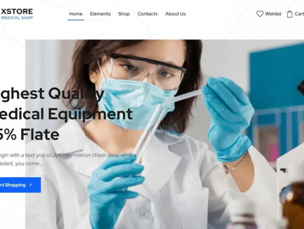 The medical store ecommerce website demo offers a chic design and essential features for a seamless and professional online shopping experience in the healthcare sector.