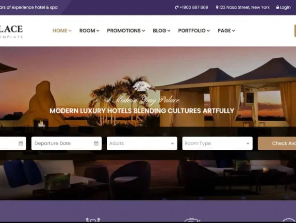Website for Tours and Hotel Bookings Service | Travel and Hotel Booking Website (Image Via VeenWebs.com)