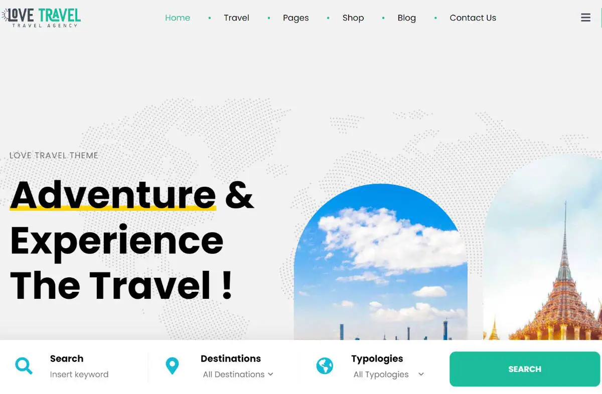 Website for Travel Agency - Website for Tours and Hotel Bookings Service | Travel and Hotel Booking Website (Image Via VeenWebs.com)