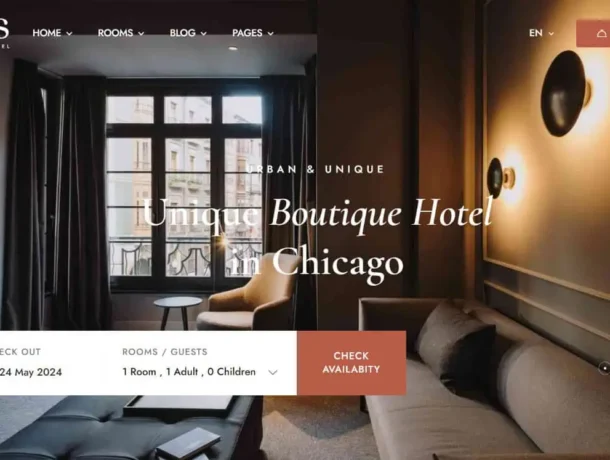 Website for Hotel Booking - Nuss (Image Via VeenWebs.com)
