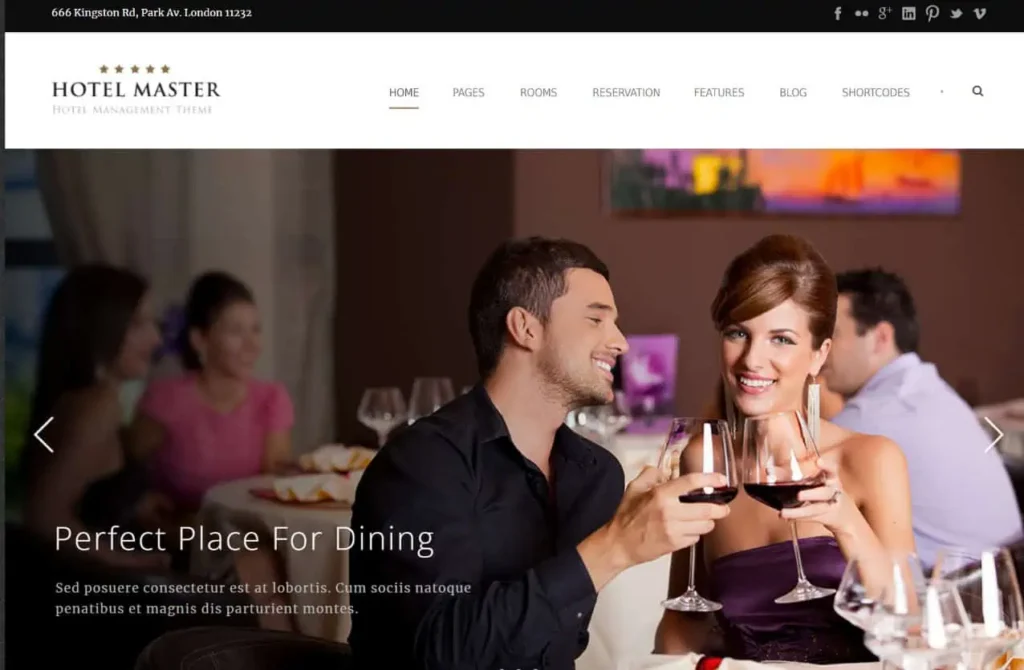 Website for Hotel Booking - Hotel Master (Image Via VeenWebs.com)