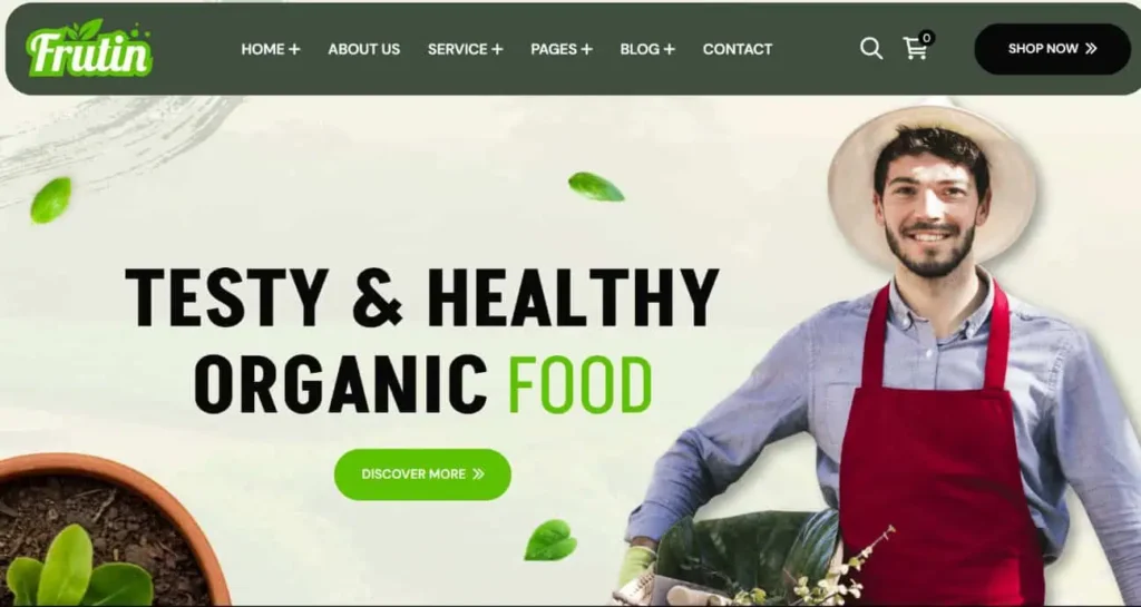 Website for Organic Food: Nourish Your Body Naturally | E-Commerce Website (Image Via VeenWebs.com)