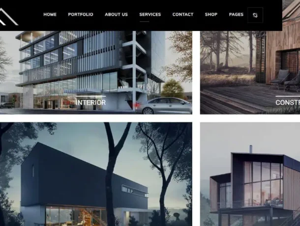 Website for Architecture and Construction | Website for Online Construction Services | Agency Website - Monolit (Image Via VeenWebs.com)